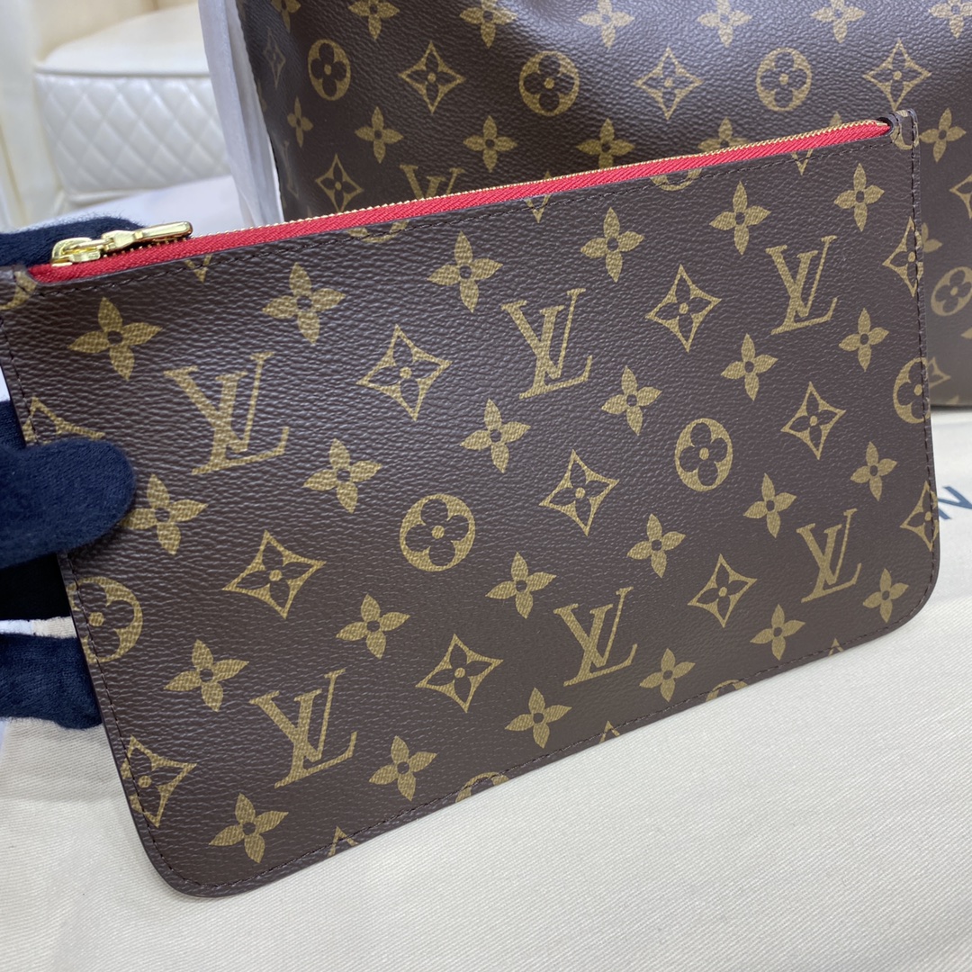 Louis Vuitton NEVERFULL MM Monogram Handbag M41177 Cherry